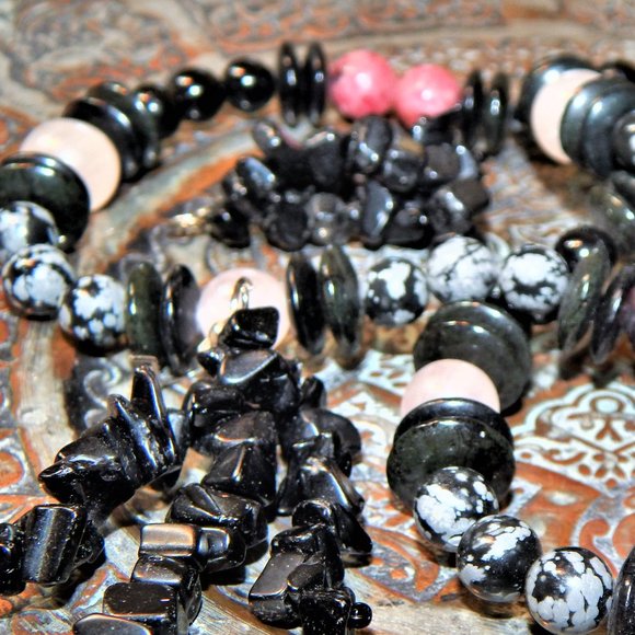 BoHo Gemstone Lovers Dream Heavy Necklace - Picture 14 of 16